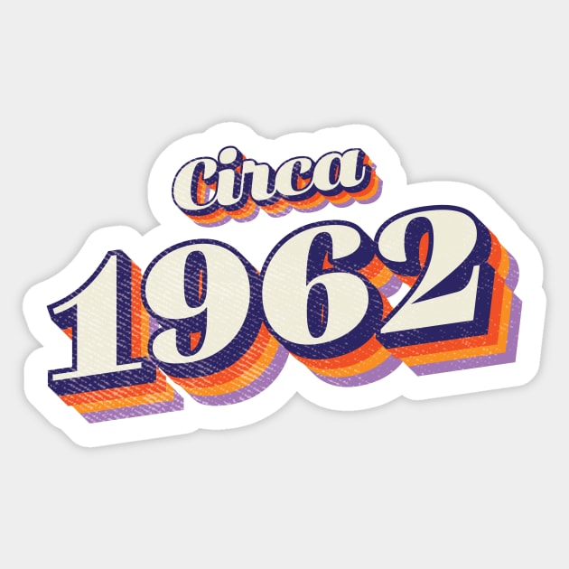 1962 Birthday Sticker by Vin Zzep